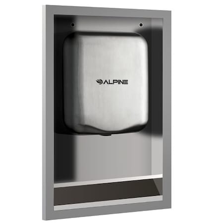 Alpine Industries Hemlock Hand Dryer ADA Compliant Recess Kit ALP400-RECESS